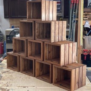Custom made wood crates. Great for party or event displays, gift vessels, etc.